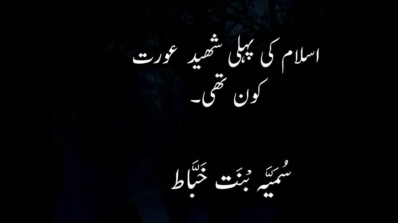 🌹 *سلسلہ ہمارے ہیرو*اسلام کی خاطر پہلی شہادت #hadistv #strom