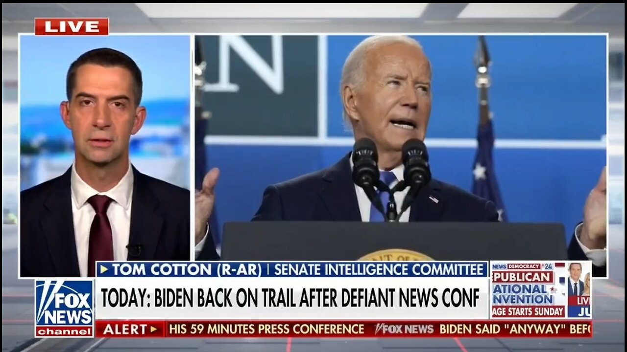 Sen Tom Cotton: Media's Been Covering For Biden