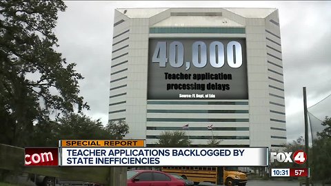 'Significant backlog' leaves teacher applicants waiting months for clearance in Florida
