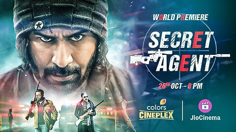 SECRET AGENT | World Premiere | Tonight, 8PM | Colors Cineplex | Jio Cinema | Vijay Antony, Megha A