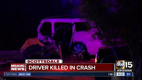 Driver killed in crash on Scottsdale Road