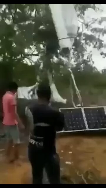 A Satellite with a balloon?