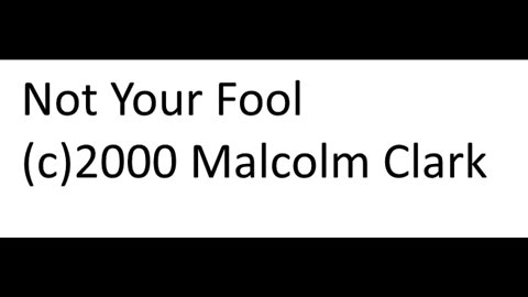 Not Your Fool