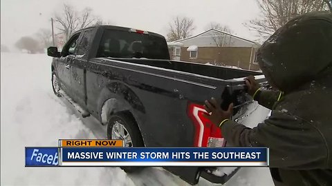 Storm slams Southeast