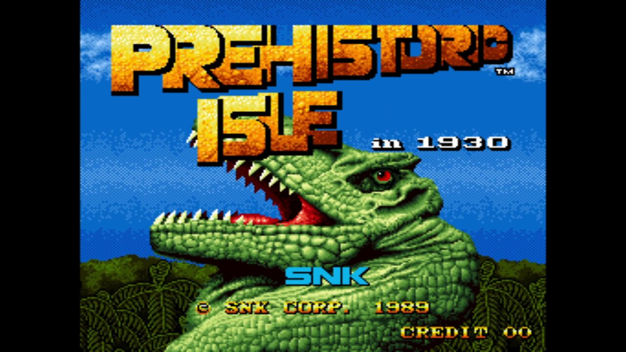 Prehistoric Isle Arcade Game, SNK 1989, playthrough