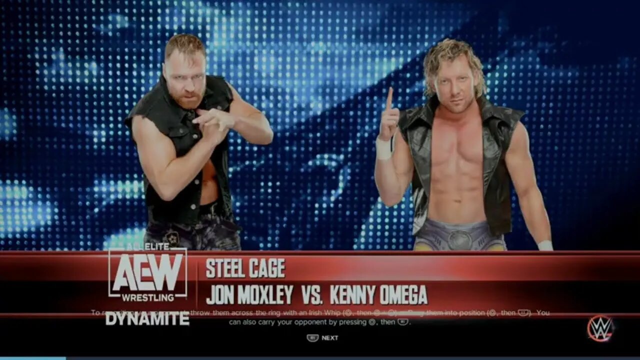 AEW Dynamite Jon Moxley vs Kenny Omega in a Steel Cage Match