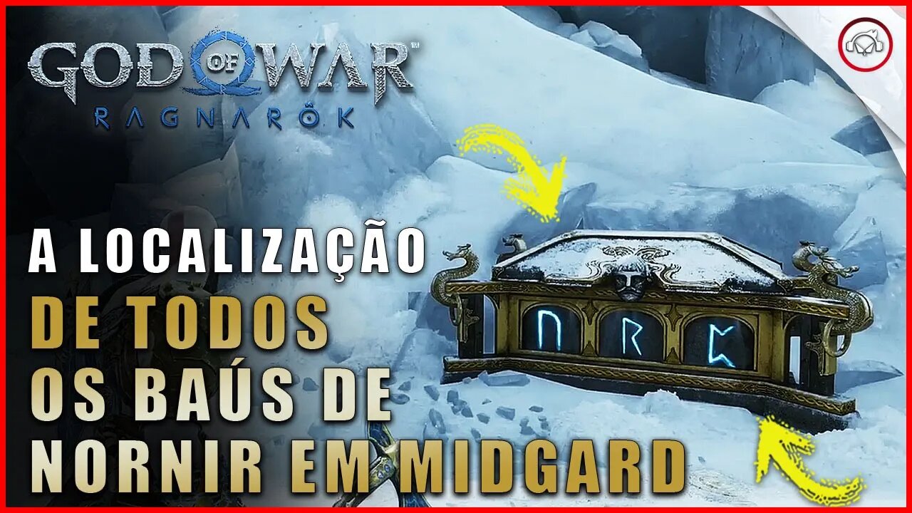 God of war Ragnarok, A Localização de todos os baús de Nornir em Midgard | Super dica