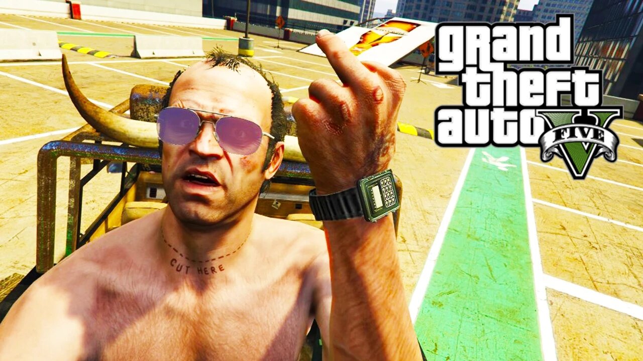 GTA V - Random Moments 15 (How To Park, Cop Surfing!)