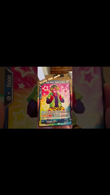 Dragonball Critical Blow Pack - #dbz #dragonball #dragonballz #tcg #ytshorts #youtubeshorts