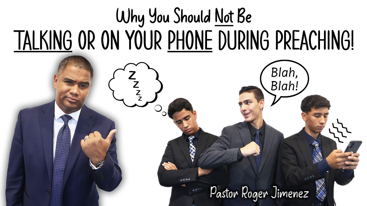 Why You Should Not Be Talking On Your Phone During Preaching! | Pastor Roger Jimenez