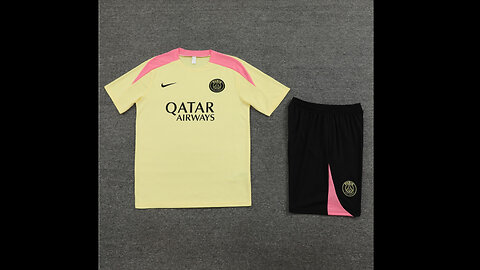 👉🏻⚽️ 2024/25 PSG Adult Yellow Short Sleeve Training Kit