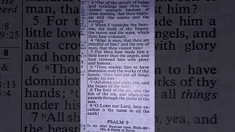 Psalm 8 KJV