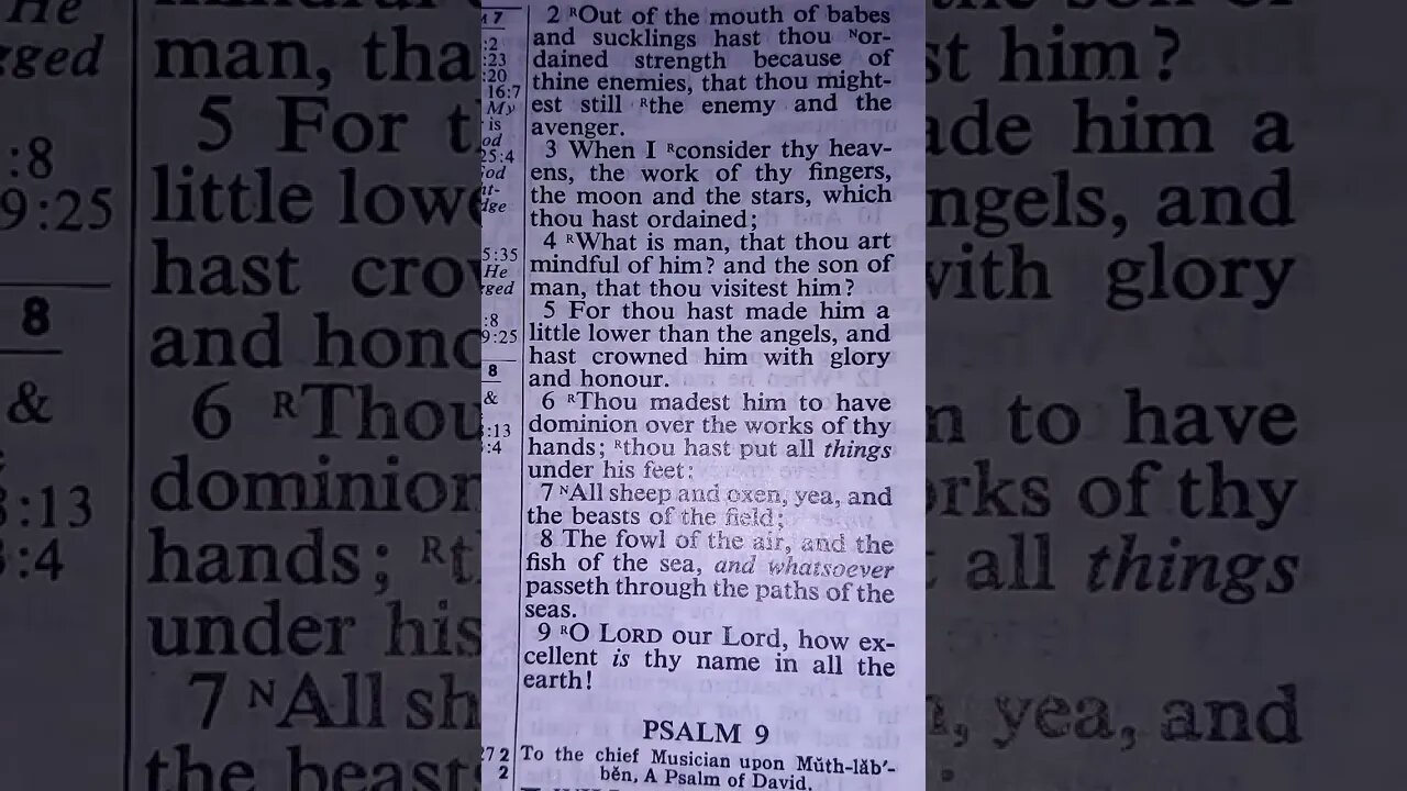 Psalm 8 KJV