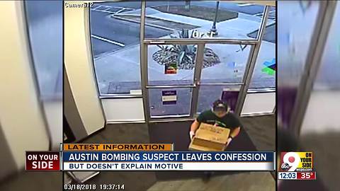 Austin bombing suspect leaves confession