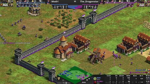 Siege rush Dragonstar? He will rush you back! vs Modri: Age of Empires 2