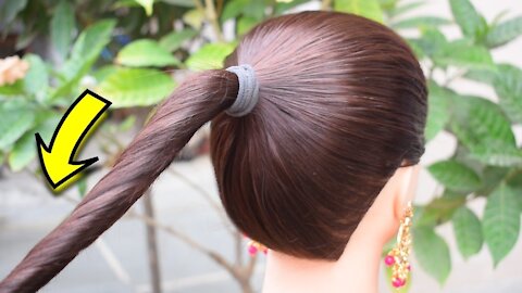 Easy and amazing juda hairstyle with bun stick