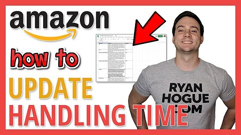 How to Update Handling Time on Amazon in BULK!