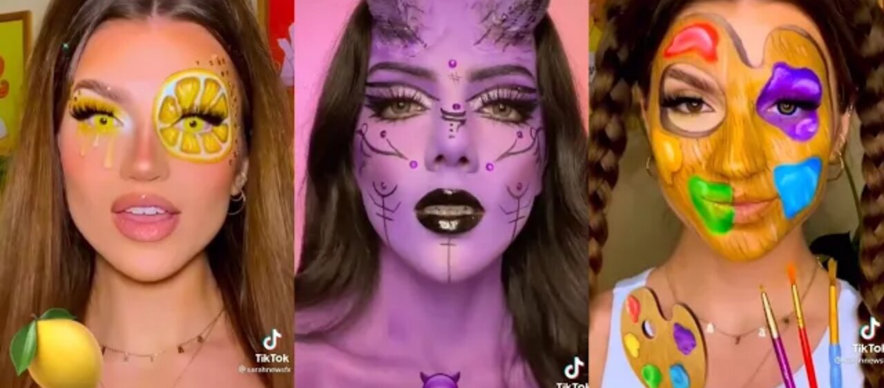 Emoji Makeup Challenge Compilation 😈🔥💦🌈🌺🌸🌼🌻 New tiktok trend