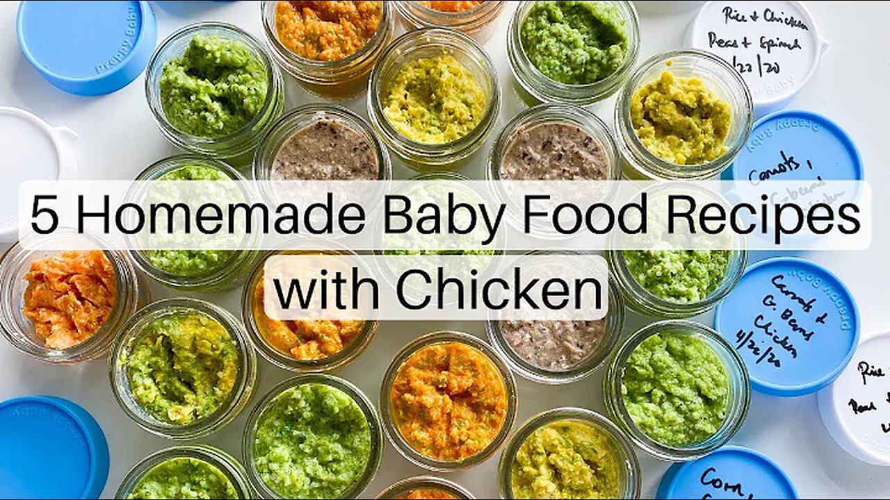 Homemade baby food with chicken | Baby food recipes for 6months and above