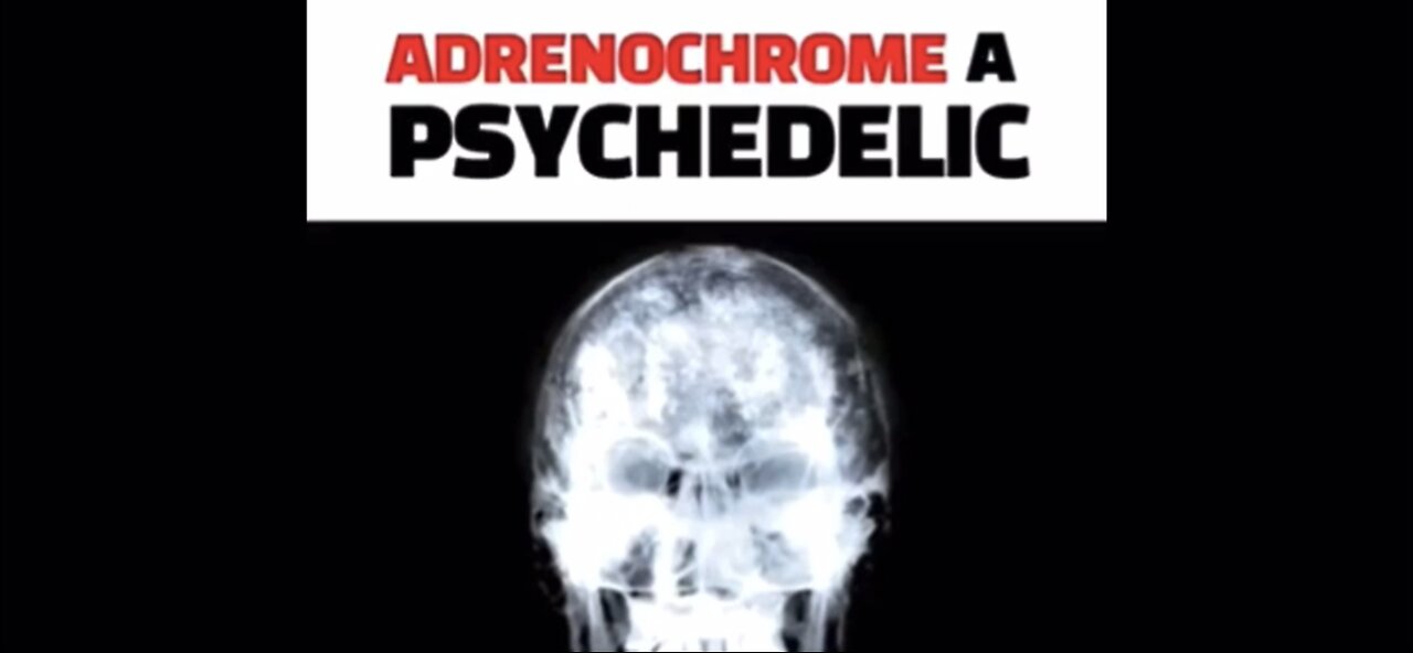 Adrenochrome A Psychedelic￼🤔Schizophrenia Produces Adrenochrome🧐Adrenochrome causes schizophrenia￼🤯