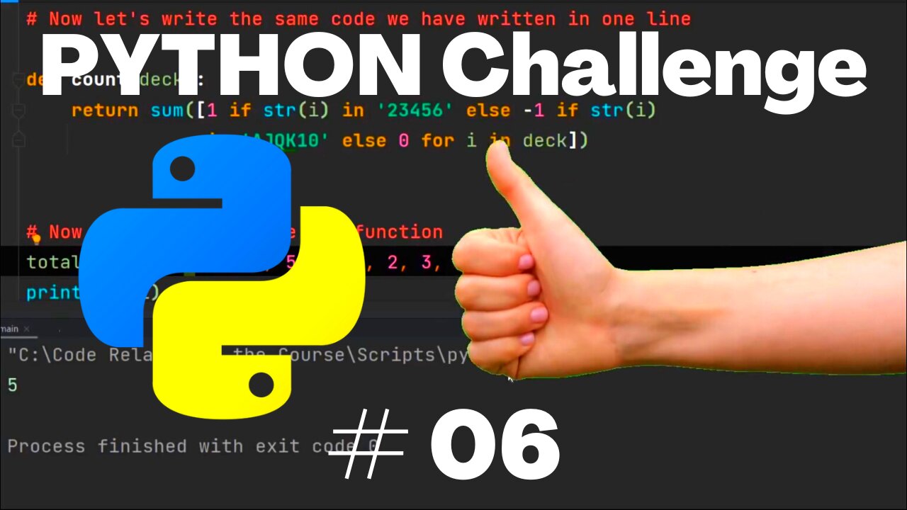 Python Challenge No - 06