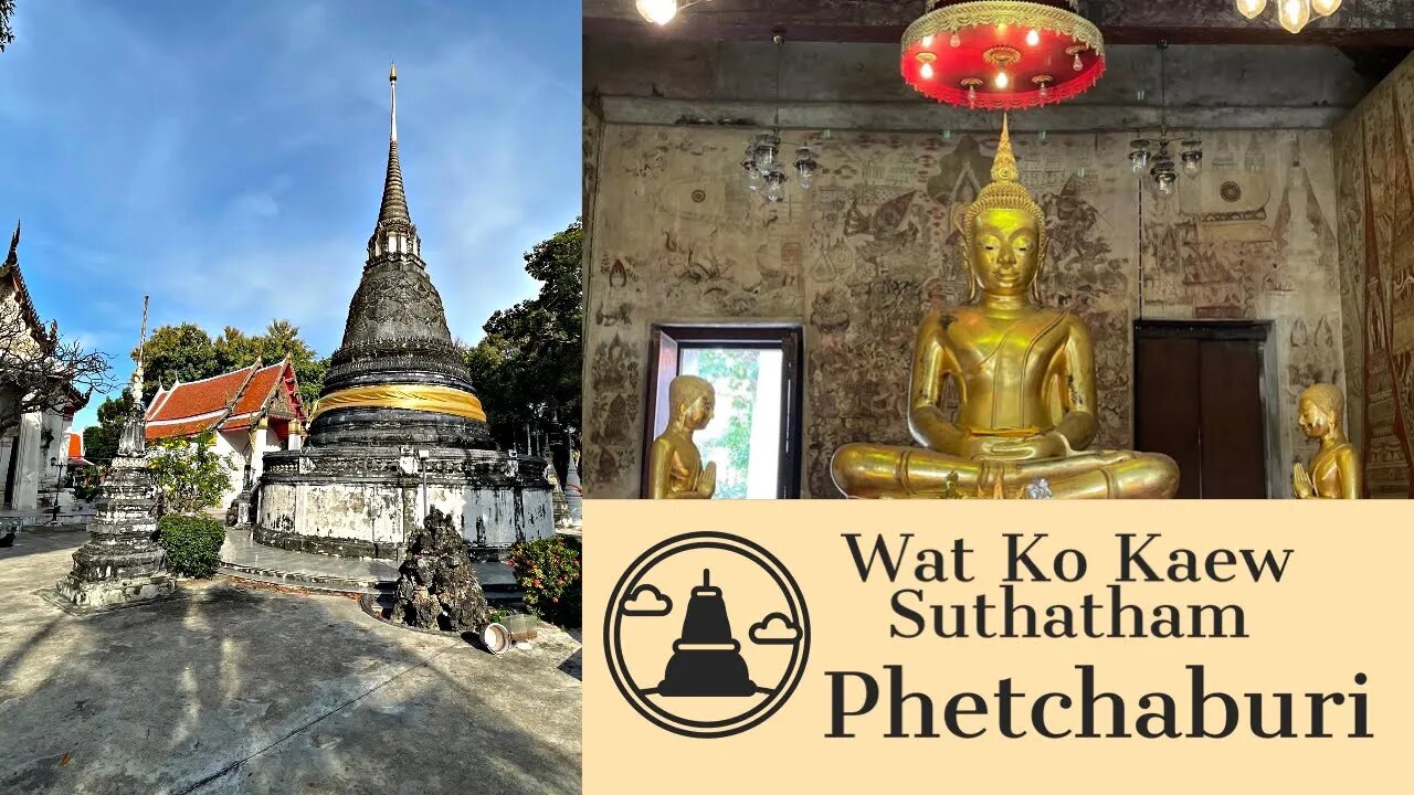 Wat Ko - 300 Year Old Mural Paintings - Phetchaburi Thailand