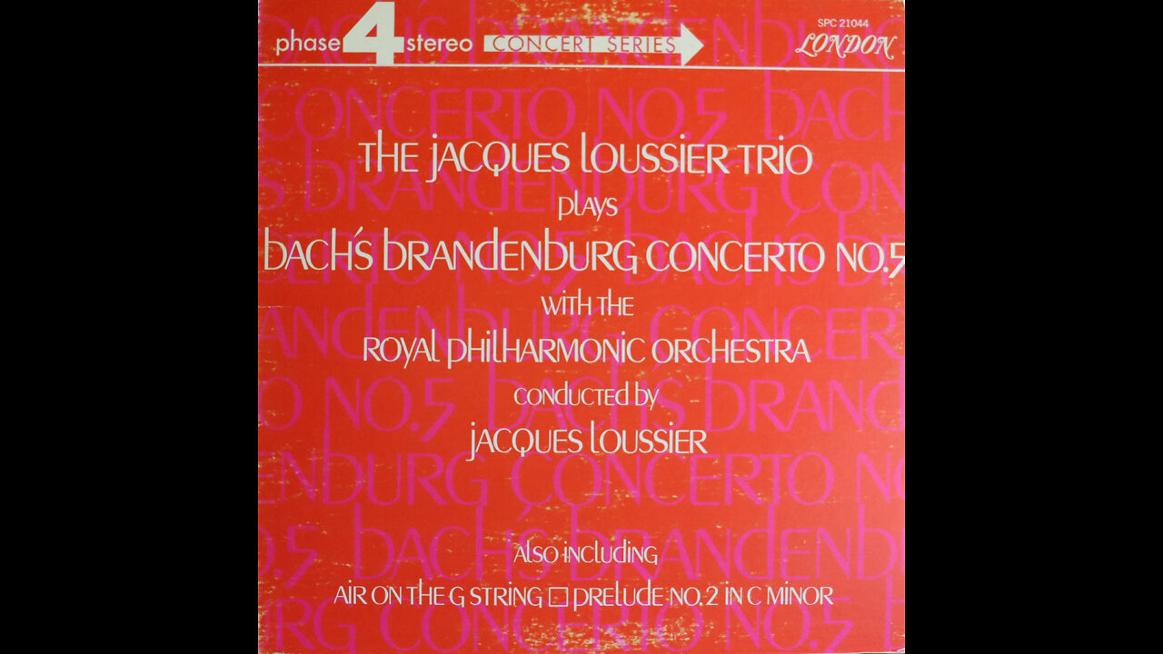 Jacques Loussier Trio, Royal Philharmonic - Brandenburg Concerto No. 5 (1970) [Complete LP]