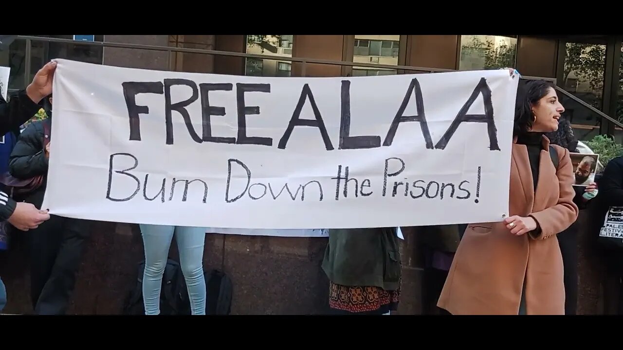 The NYC Urgent Action for the Freedom of Alaa at British Consulate 11/9/22 hosted by @WOLPalestine
