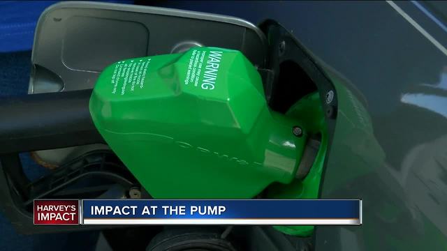 Harvey's impact at the pumps