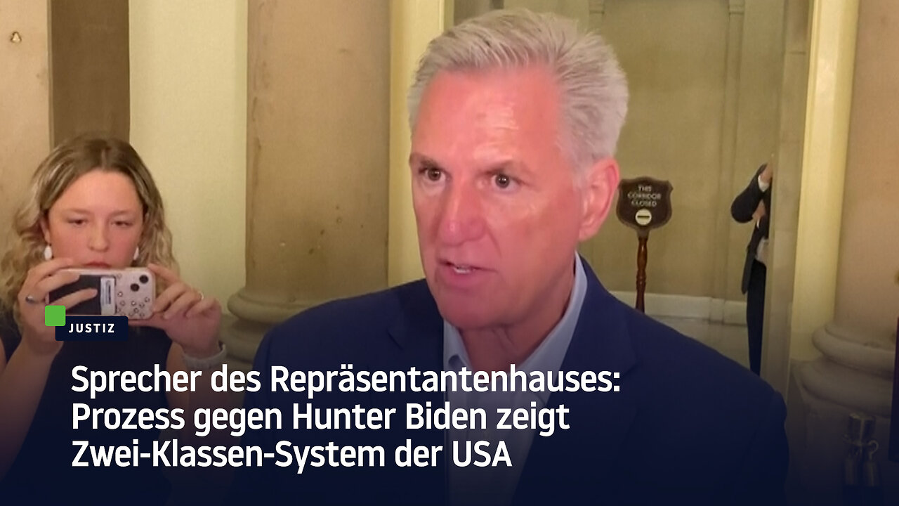 Sprecher des Repräsentantenhauses: Prozess gegen Hunter Biden zeigt Zwei-Klassen-System der USA