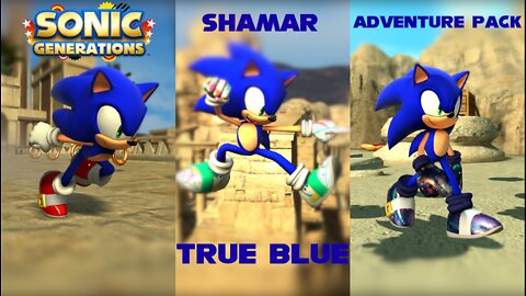 True Blue Sonic in Shamar | Sonic Generations