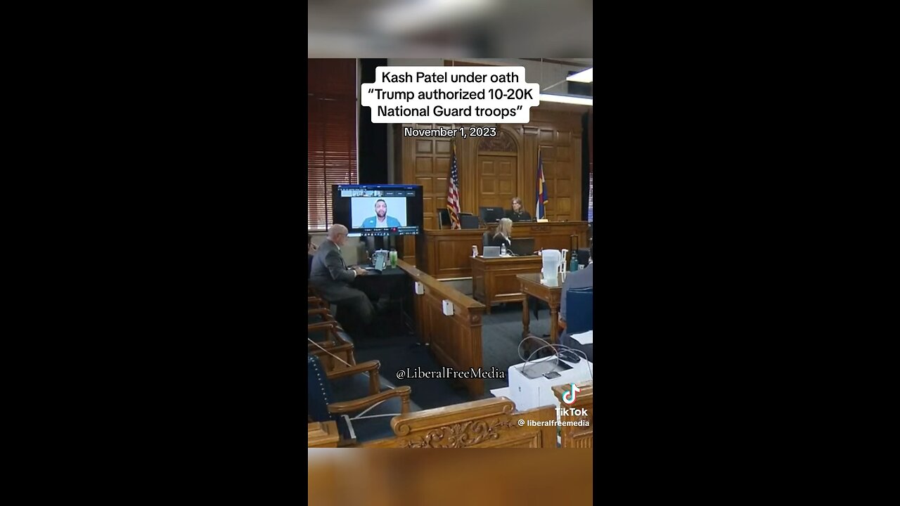 Kash Patel Explains That Trump Authorized 10-20k National Guard on January 6th