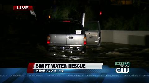 Two swift water rescues in 20 minutes on the southwest side