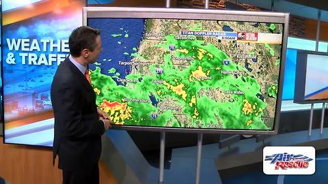 Low pressure west of Tampa has become Tropical Depression Six