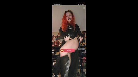 Sexy Gothic witch dancing 