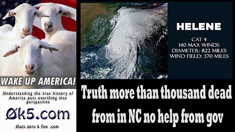 Truth more than thousand dead from in NC no help from gov