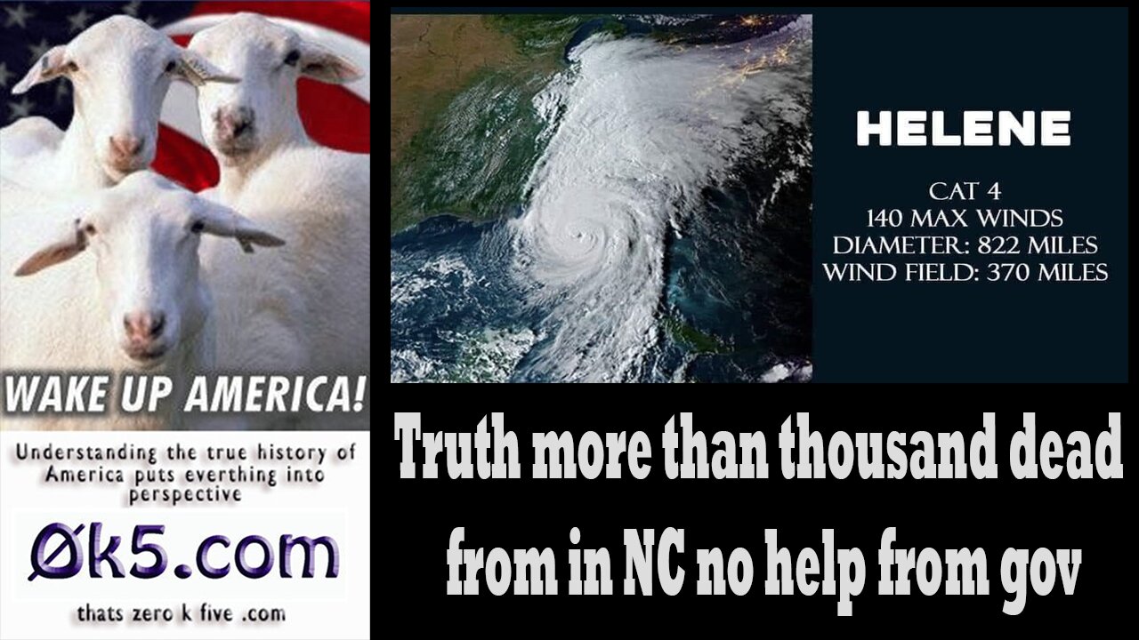 Truth more than thousand dead from in NC no help from gov