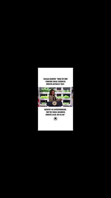 Kamala Harris word-salads while standing in front of actual lettuce