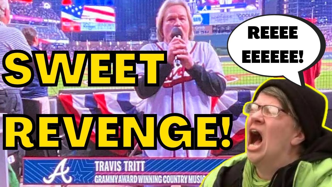 Travis Tritt Sings National Anthem Before Braves CLINCH World Series! WOKE TWITTER OUTRAGE!