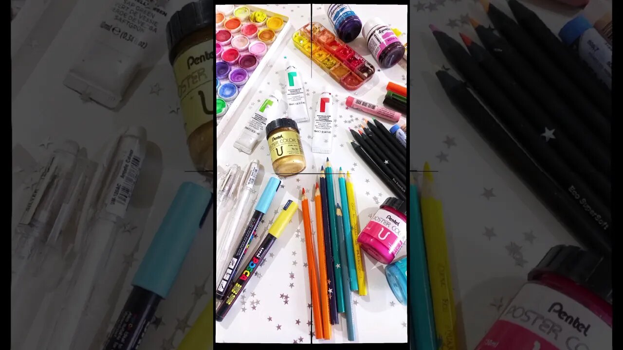 Pinturas em Aquarela Botânica - Flores e Frutas #shorts