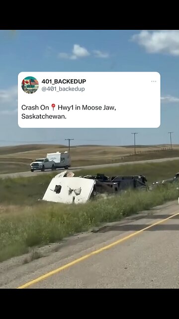Crash in Moose Jaw Saskatchewan