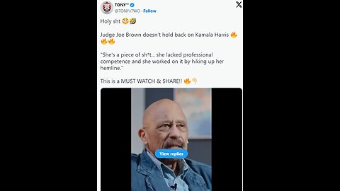 Judge Joe Brown doesn’t hold back on Kamala Harris