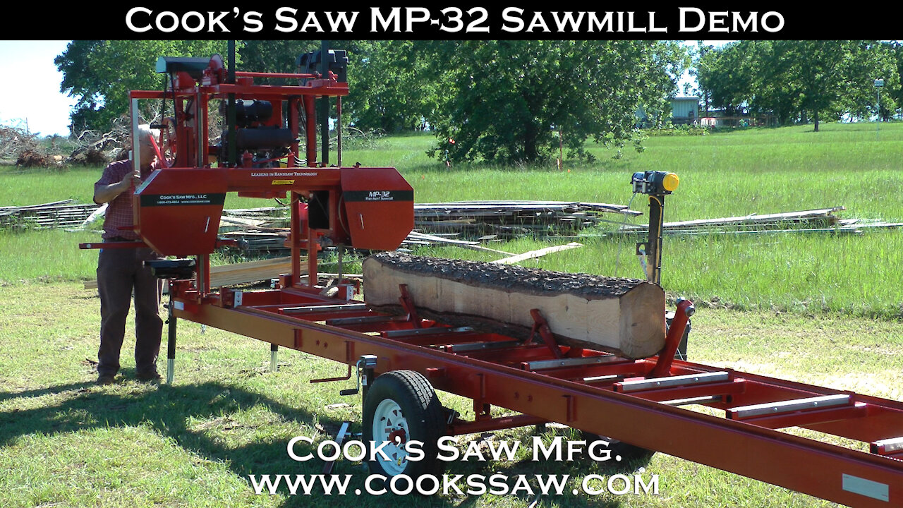 Cooks MP32 Portable Sawmill Demo