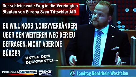 Der schleichende Weg in die Vereinigten Staaten von Europa Sven Tritschler AfD