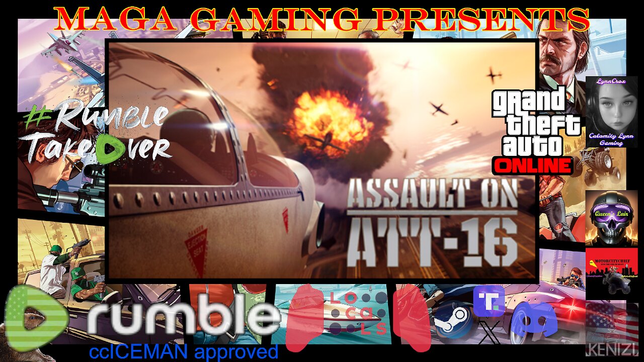 GTAO - Assault on ATT-16 Week: Tuesday w/ MotorCityChief, QueenJ0sephine and w/ CalamityLynn on Discord