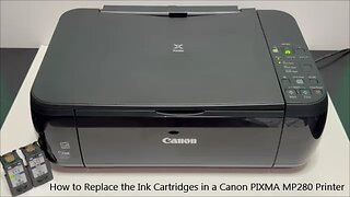 How to Replace the Ink Cartridges in a Canon PIXMA MP280 Printer