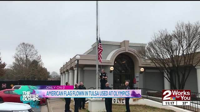 American flag at Olympics flown in Tulsa