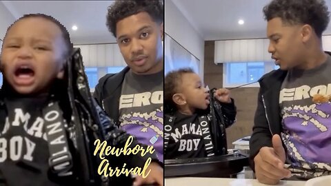Tracy T & Kashdoll's Son Kashton Can't Wait For Daddy To Feed Him! 🍗