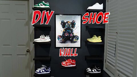 DIY SHOE WALL | ROOM MAKEOVER PART 2