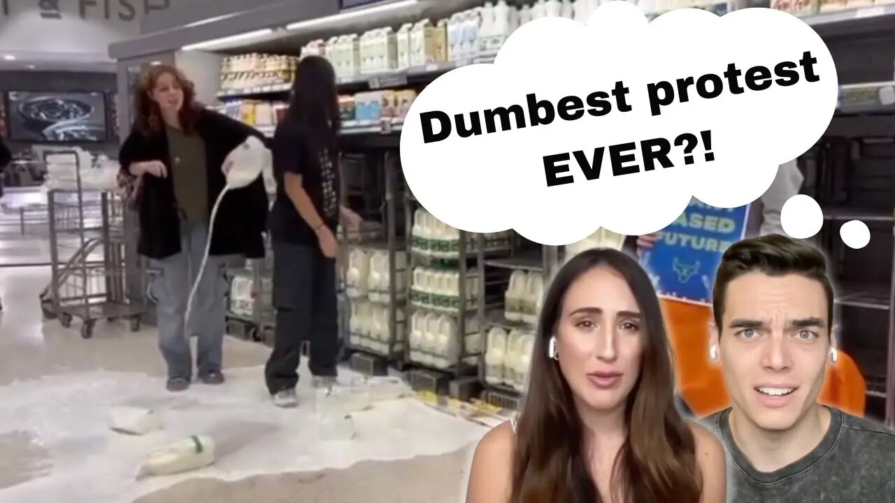 This is the DUMBEST vegan protest ever 😂 (reaction)